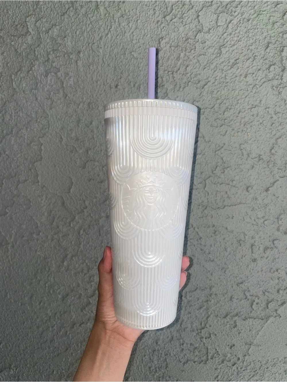 Starbucks Pearl White Shell Tumbler